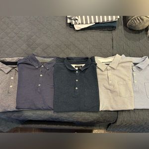 Size L Banana Republic polos. Excellent condition. Bundle!